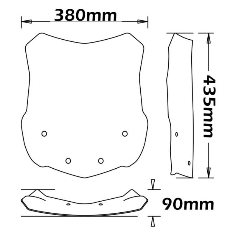 Parabrisas protección medios isotta bmw g 310 gs